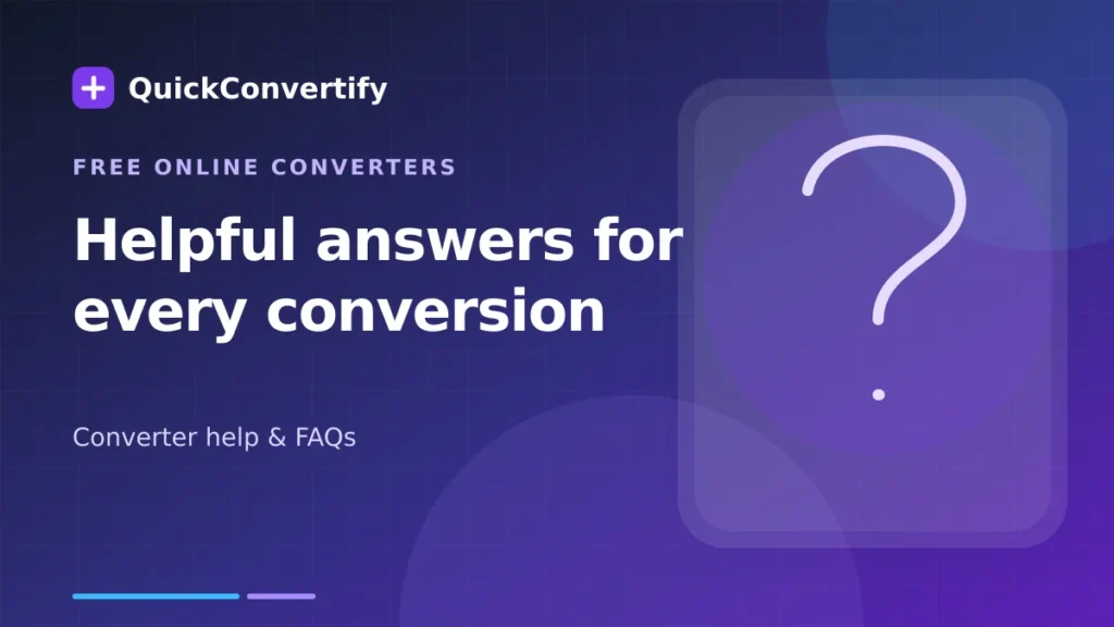Helpful answers for online file and unit conversion
