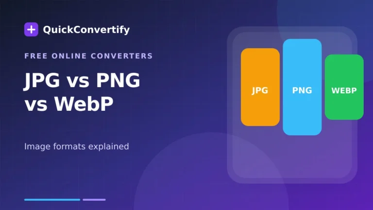 JPG vs PNG vs WebP image formats explained